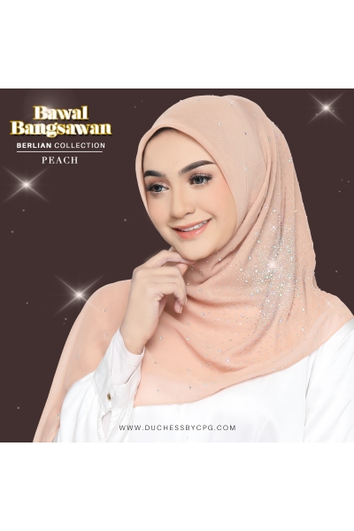 BAWAL BANGSAWAN LUXE BERLIAN - PEACH